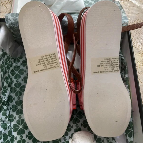Kate Spade Highrise Spade Sandal Wedge - Picture 2 of 8